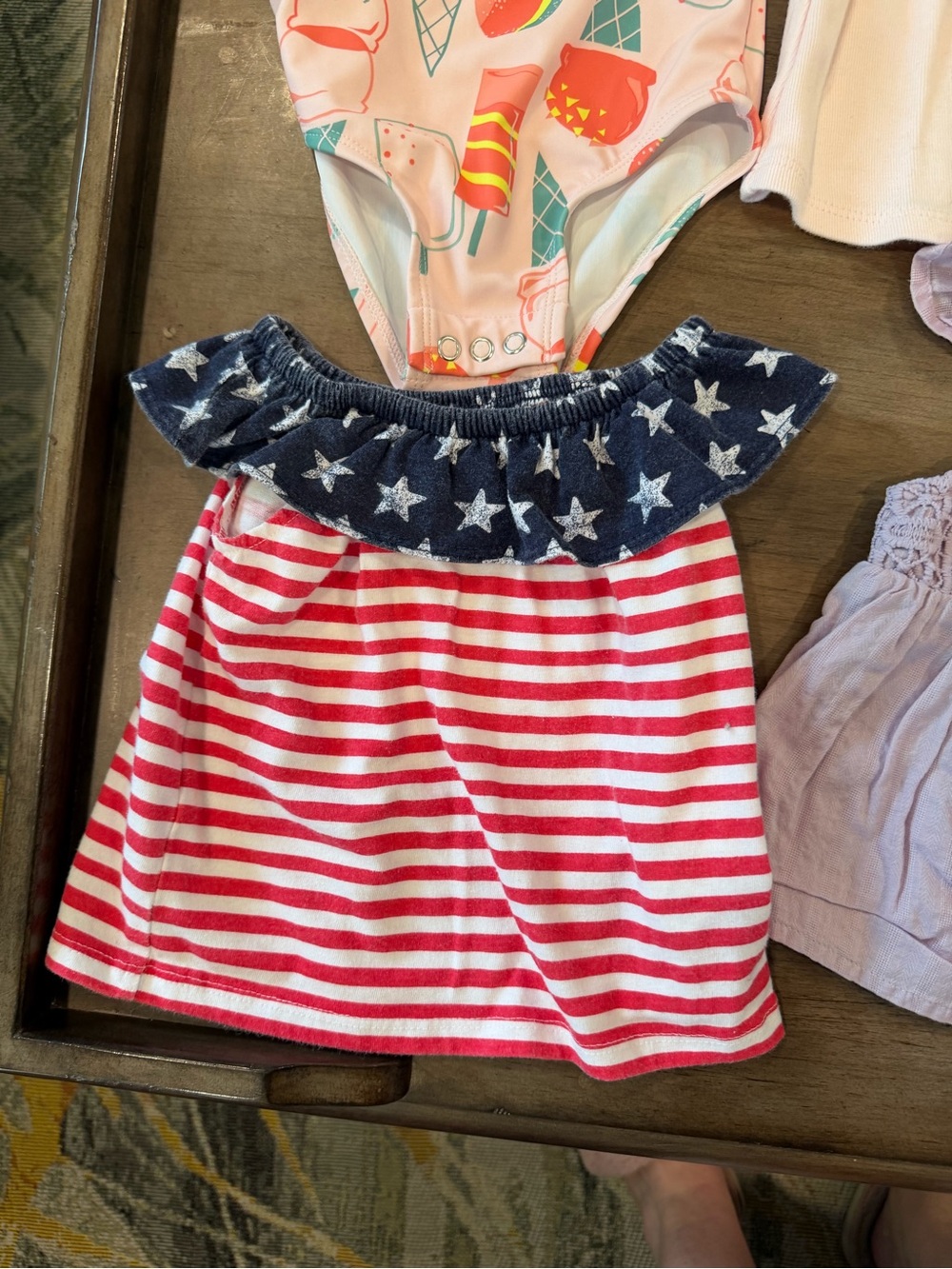 Baby Girls Mixed Summer Tops and Rompers - Multi Color - Picture 3 of 10